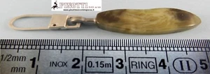 TIRETTI PER ZIP -TIRA LAMPO CON MOSCHETTONE IN VERO CORNO-ART 619-CONF 100 PEZZI - Foto 1 di 1