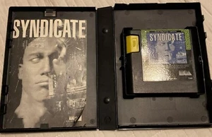 Videojuego Syndicate Sega Genesis 1994 falta arte de portada raro de colección probado funciona - Imagen 1 de 9