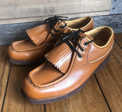 Zapatos de Golf Mocasines de Cuero Cojín Cómodo Borla Marrón Para Mujer 9.5 Champ Spikes Foto 1 de 4