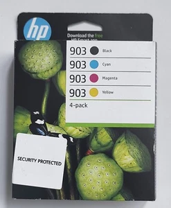 4 Original HP 903 Genuine Officejet Pro 6950 6960 6970 6975 Ink Cartridges BNIB - Picture 1 of 1