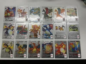 POKEMON CARDS ( SILVER FOIL CARDS )  Fan Art EX, V, VMAX, GX, DX ~ YOU PICK ~ - Picture 1 of 9
