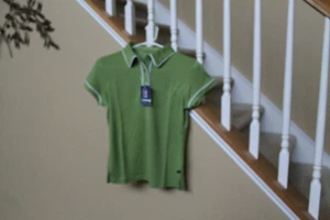 PGA TOUR Women's Polo Shirt - Lime w/ White Trim SMALL NWT - Picture 1 of 10