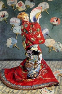 Claude Monet - La Japonaise - Vintage Museum Wall Art Poster EXTRA LARGE 66"x44" - Picture 1 of 4
