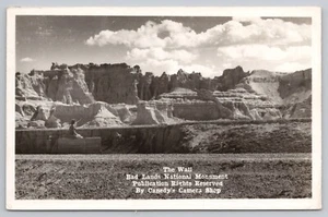 The Wall Badlands South Dakota SD RPPC 1948 - Imagen 1 de 2