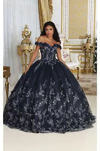 Womens Dresses For Pageant Long Sweetheart Off The Shoulder Ball Gown Plus Size - Picture 1 of 35