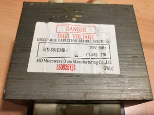 Hochspannungstransformator, Trafo - MD-801EMR-1 aus Mikrowelle CLATRONIC - Bild 1 von 4