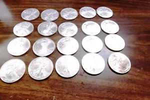 Uncirculated Roll 20 2003 US Silver Eagles 1 oz .999 BU Correct Mint Tube FreeSh - Picture 1 of 12