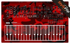 Korg Minilogue Skin | Red Camo | Protective Decal | StyleFlip Skins - Picture 1 of 1