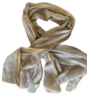 MAX MARA Linen & Cashmere Rectangular Scarf Near New Worn Once - Picture 1 of 5
