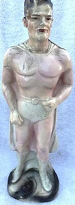 Figura de colección de los años 40 DC Superman Carnaval Chalkware Premio Original 15" RARA - Imagen 1 de 21