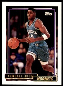 1992-93 TOPPS GOLD KENDALL GILL CHARLOTTE HORNETS #158
