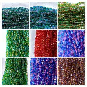 1 Double String of Multi-Toned Glass Beads: 4 Sizes Jewellery/Craft Project - Picture 1 of 15