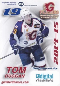 TOM DUGGAN, GUILDFORD FLAMES, RARE 2014-2015 ICE HOCKEY CARD. - Picture 1 of 1