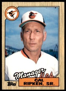 1987 Topps Traded. Cal Ripken Sr. Baseball Cards #102T