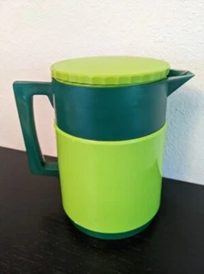 Vintage JUNE SWEDEN Thermal Thermos COFFEE Pot CARAFE Green 16 oz - Picture 1 of 5