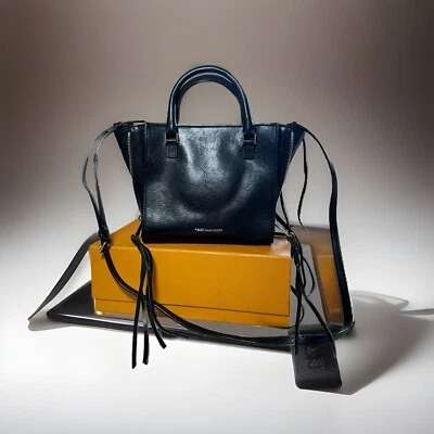 Rebecca Minkoff Micro Regan Satchel/Top Handle Bag Black - Image 1 of 4