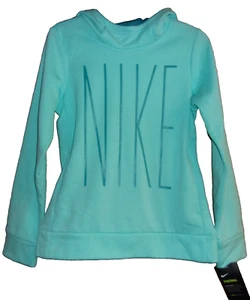 NIKE Girl's Long Sleeve Hooded Thermal Sweatshirt TEAL Size: LARGE NWT $40 - Picture 1 of 4