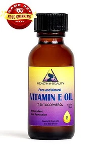 TOCOPHEROL T-50 VITAMIN E OIL ANTI AGING NATURAL 1 OZ in GLASS BOTTLE - Picture 1 of 12