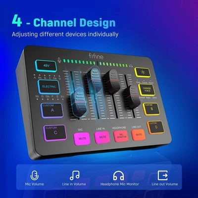 4 Channel RGB Audio Mixer - Image 1 of 4