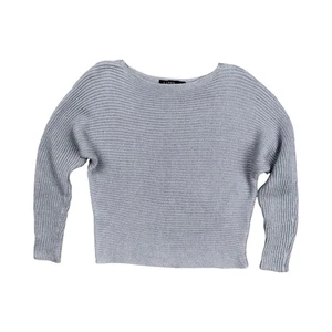 Suéter Lauren Ralph Lauren Tejido Metálico Gris Plateado Pequeño SP Jersey Manga Larga - Imagen 1 de 6
