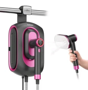 Newbealer Estación de Vapor Profesional 2 en 1 Plancha 1550W 3 Modos Tanque 1.2L NUEVO Rosa - Imagen 1 de 8