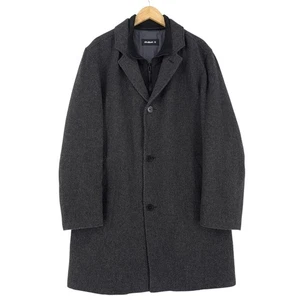 Strellson Coat Men Warm Wool Grey Rd6 Size 54 - Picture 1 of 8