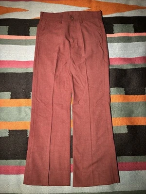 VTG Lee Riders Red/black Houndstooth Poly cotton Bootcut Pants 31x30.5 - Image 1 of 4