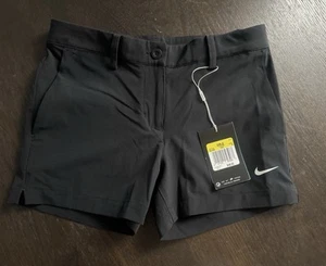 New Nike Golf Kids Girl's Dri-Fit Performance Athletic Shorts Black Sz S 831420 - Picture 1 of 5