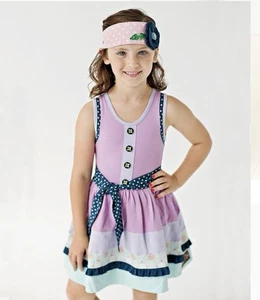 Girls Matilda Jane "The Pier Dress" Lavender Size 12 Sleeveless EUC Summer - Picture 1 of 4