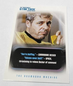 Star Trek TOS Quotable Rittenhouse Card #25 Doomsday Machine Paradise Syndrome - Picture 1 of 4