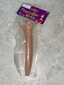 CYRANO LONG 6" NOSE PINOCCHIO LIAR LATEX APPLIANCE MAKEUP COSTUME FM24703 - Picture 1 of 2