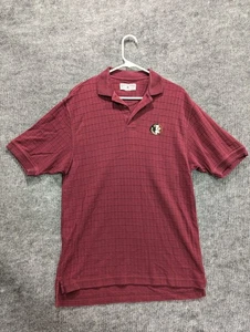 Boca Classics Florida St Seminoles Men's Marron Red Short Sleeve Polo Shirt Med - Picture 1 of 7
