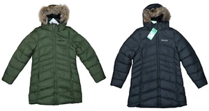 Marmot Montreal Down Fill Hooded w/Faux Fur Trim Outerwear Womens Parka Coat NWT - Picture 1 of 7