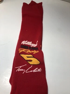 Calcetines rojos Kellogg's Corn Flakes, nascar Labonte Foto 1 de 2