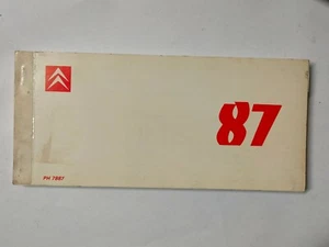 Manuale Officina CITROEN 1987 AX VISA AXEL BX CX Prontuario tascabile Originale - Foto 1 di 7