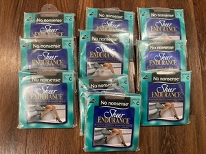 10 Confezioni di No Nonsense Sheer Endurance - Control Top - City Taupe - SH7 Taglia C - Foto 1 di 4