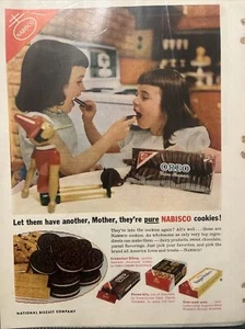 Nabisco Cookies: Let Them Have Another Mother Oreo Vintage Print Ad - Picture 1 of 4