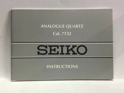SEIKO Reloj Analógico Cuarzo Original Instrucciones Manual Folletos Cal.7T32 Foto 1 de 2