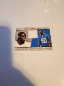 Classic Combinations Plaxico Burress Charles Rogers Jersey Card - Picture 1 of 3