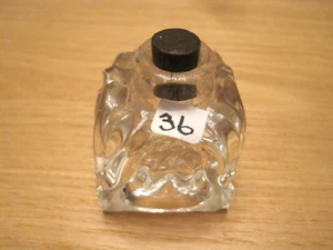Art Deco Glass Ink Well with impressed tulip pattern( No.36) - Picture 1 of 5