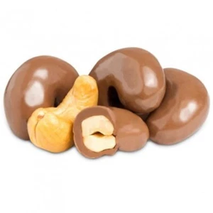 Anacardos cubiertos de chocolate con leche real 10 libras caramelo de nuez a granel - Imagen 1 de 3