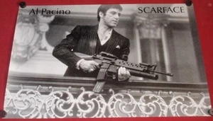 Scarface Movie Poster 22x34 S/S Al Pacino Steven Bauer Michelle Pfeiffer - Picture 1 of 1