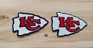 Set of 2--Kansas City Chief Patches NFL - Picture 1 of 6