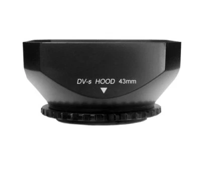 MENNON 43mm Lens hood fo PANASONIC HMC70U,AG-HMC40,HSC1U,DVC20,Sony,Canon Vixia HF R800