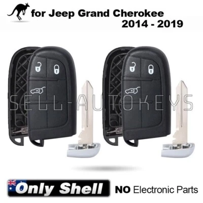 2x Suitable for Jeep Grand Cherokee 2014-2019 Keyless Remote Key Shell Case Fob - image 1 of 4