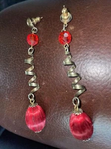 Pendientes geométricos largos clásicos de colección de los años 80 - difíciles de encontrar - Imagen 1 de 1