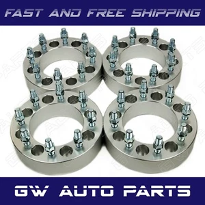 4PC 8x6.5 to 8x180 Wheel Adapters 1.5" Stud 14x1.5 Fits 8 LUG CHEVY & GMC - Picture 1 of 9