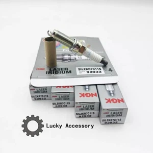 For Accord Civic CRV HRV NGK Spark Plug 4 Pcs Set 12290-R1A-H01 92932 - Picture 1 of 2