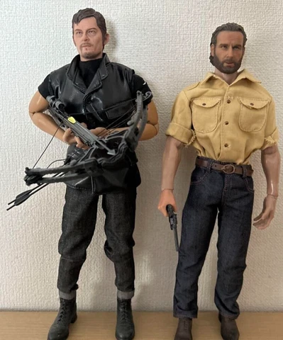 The Walking Dead Daryl Dixon and Rick Grimes 1/6  Custom  Figure 2-Piece Set Cover