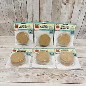 6 pcs Mason Jar Cork Lids, Stoppers, Ball, Canning, Regular Mouth - NIP Lot of 6 - Picture 1 of 7
